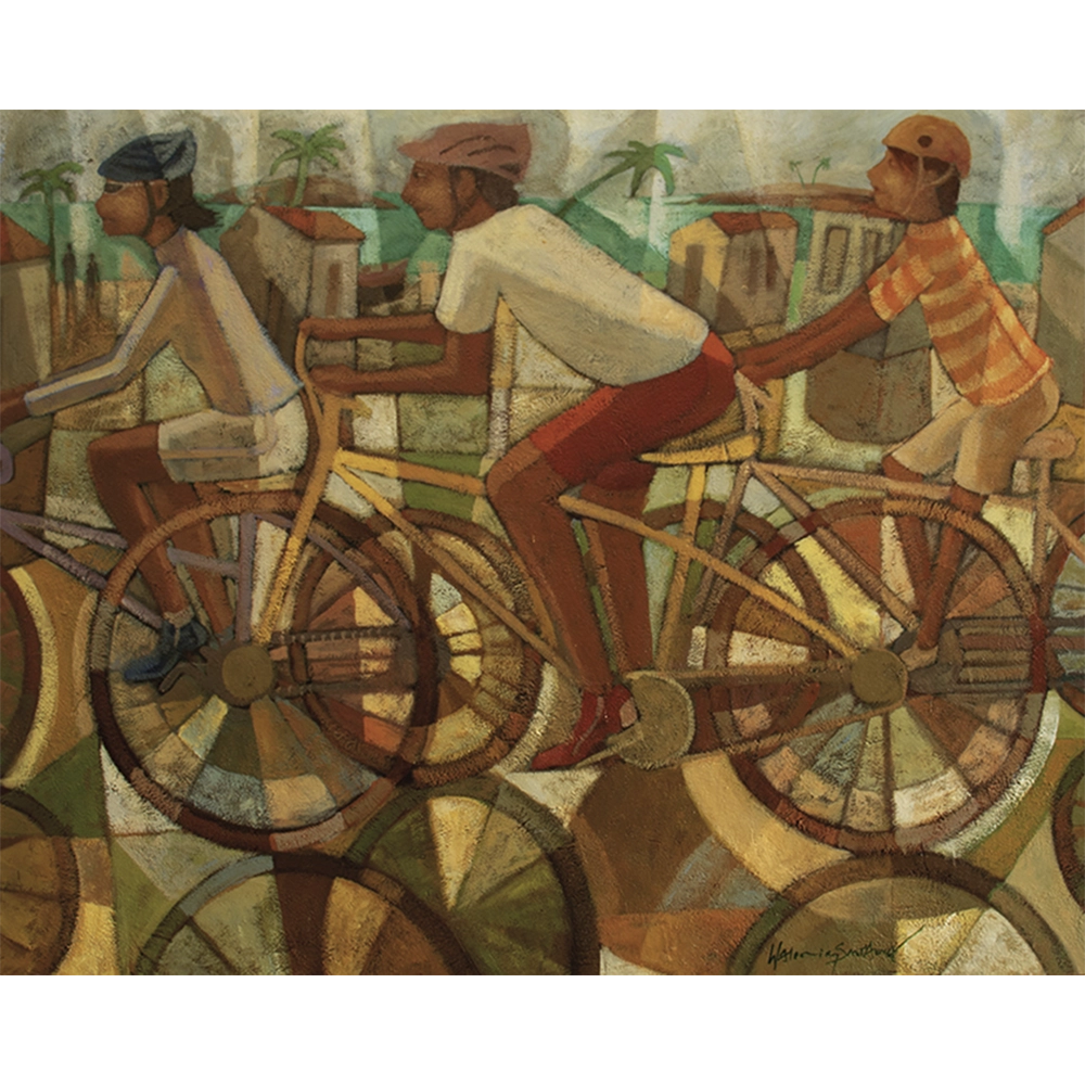 Waldomiro Sant'Anna - Bicicleta. Óleo sobre tela, 80x100 cm