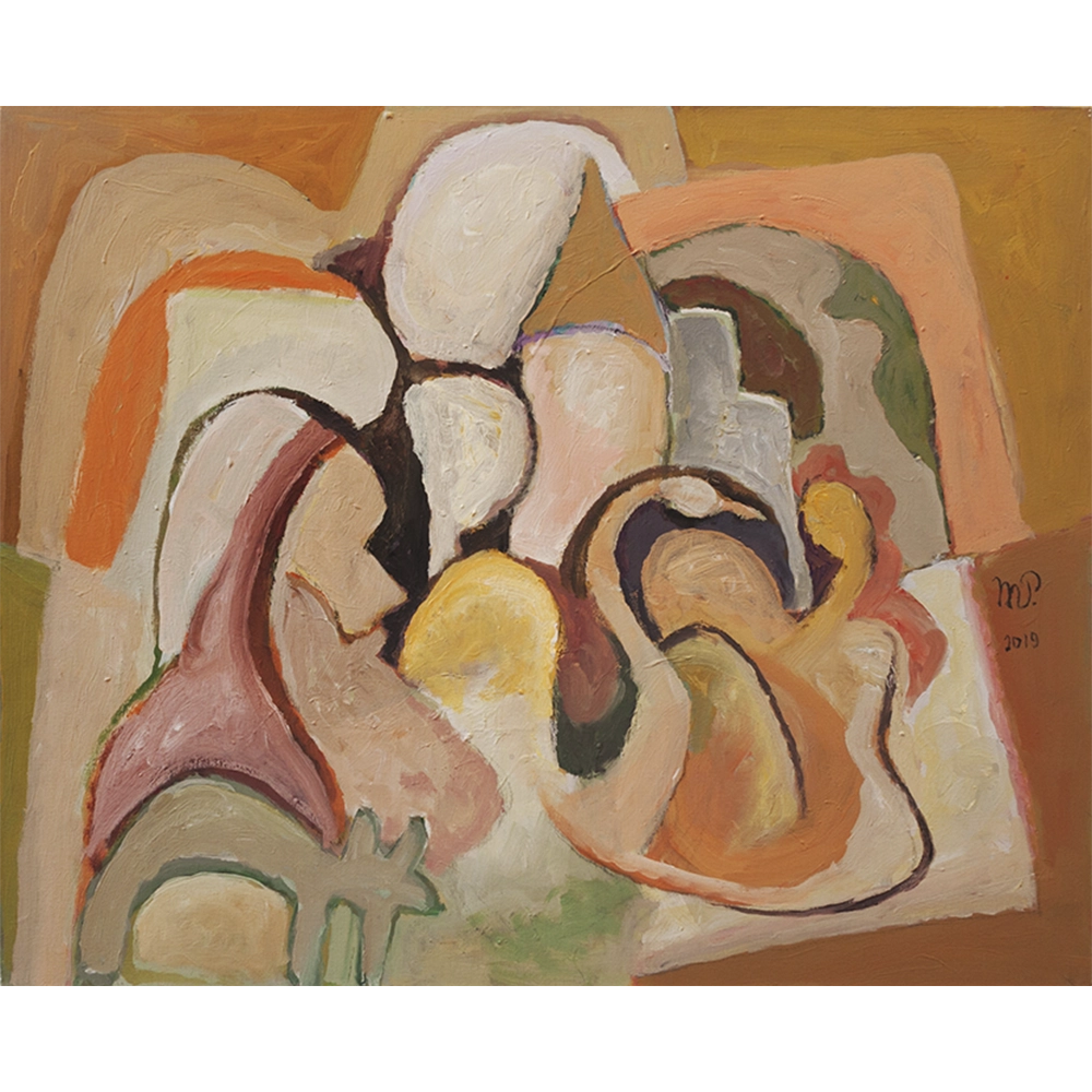 Martins de Porangaba - Série Leonardo Da Vinci - Leda e o Cisne. Acrílica sobre tela, 60x73 cm, 2019