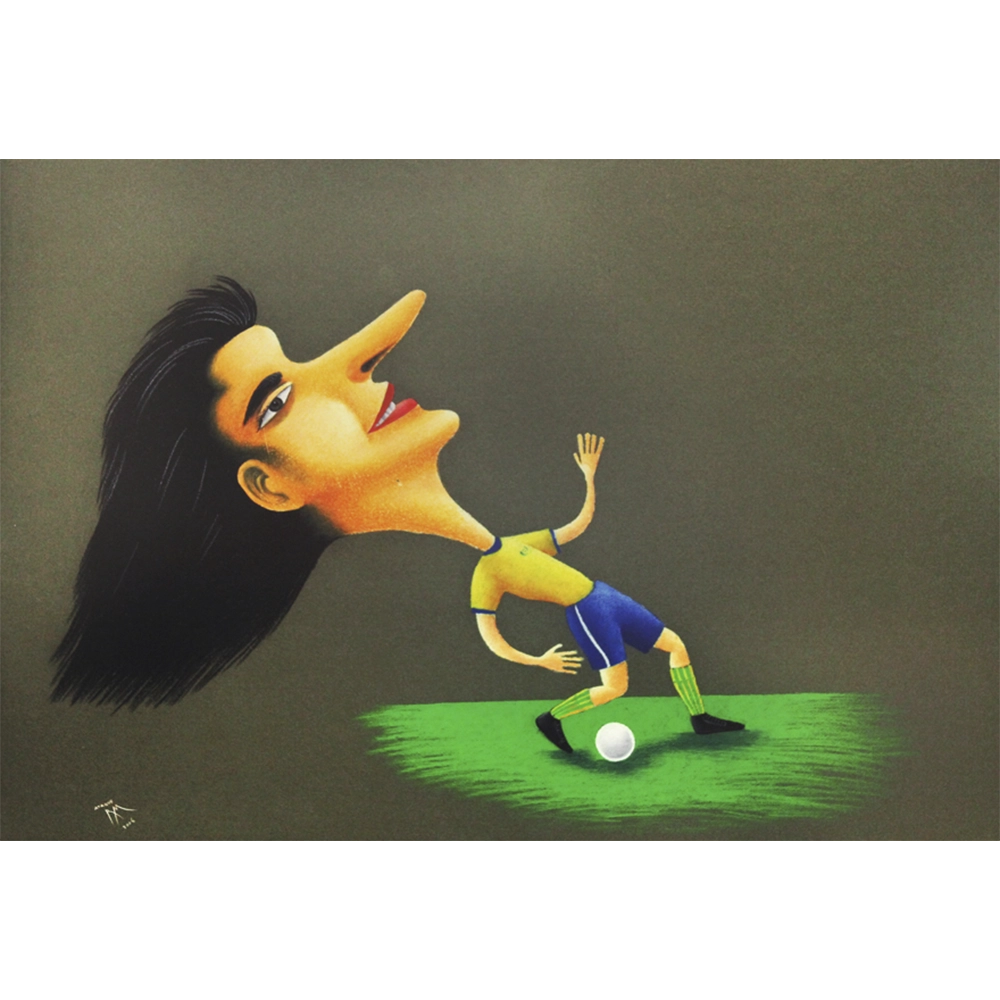 Roberto Magalhães - Ataque. Pastel sobre papel, 65x95 cm, 2006