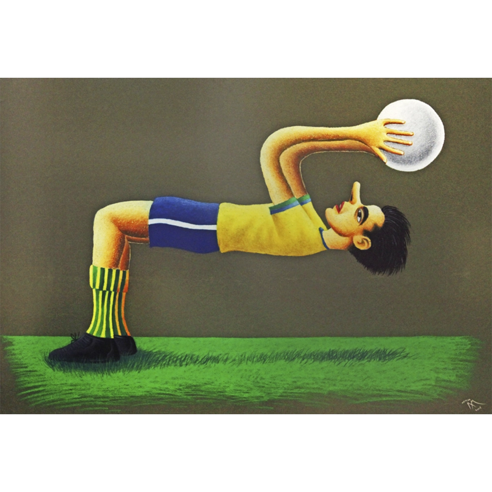 Roberto Magalhães - Defesa. Pastel sobre papel, 65x95 cm, 2006