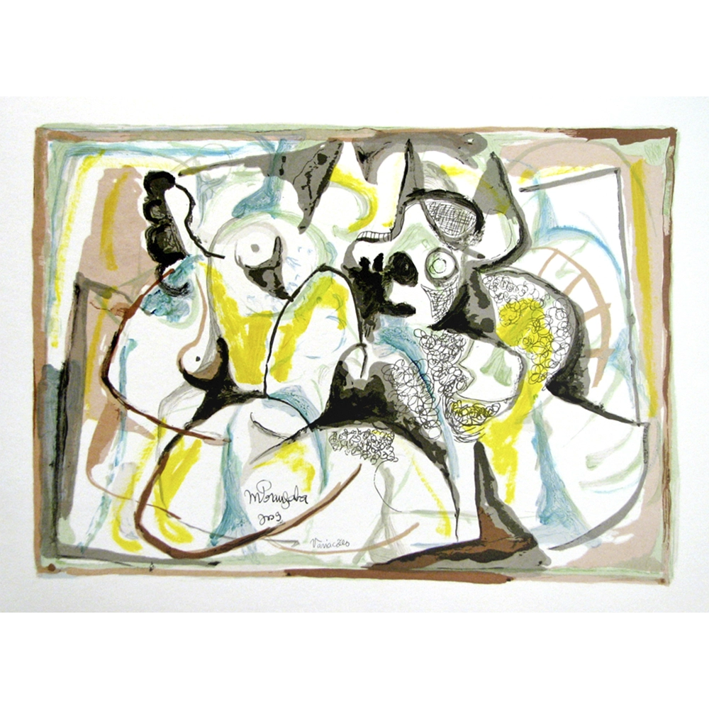 Martins de Porangaba - Variações. Serigrafia com interferência, 50x70 cm, 2009