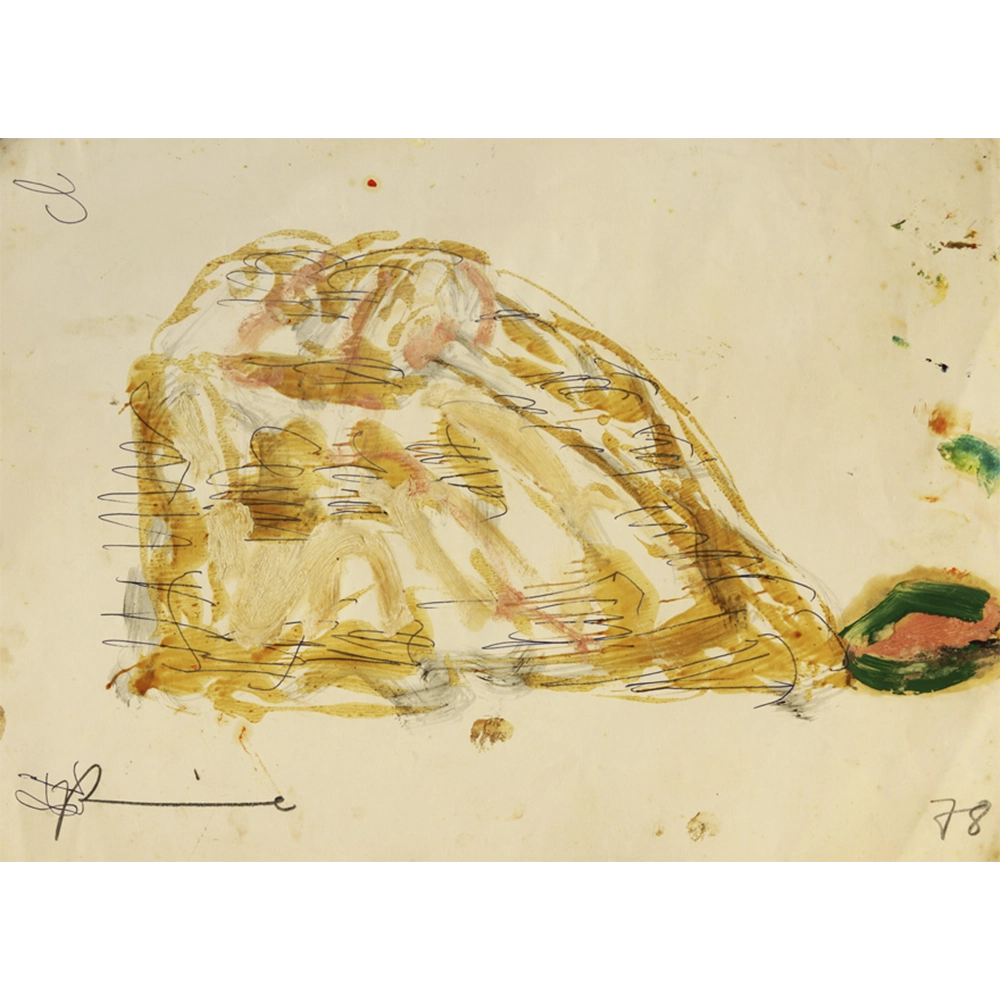 Jorge Guinle - Sem título. Técnica mista sobre papel, 24x32 cm, 1978