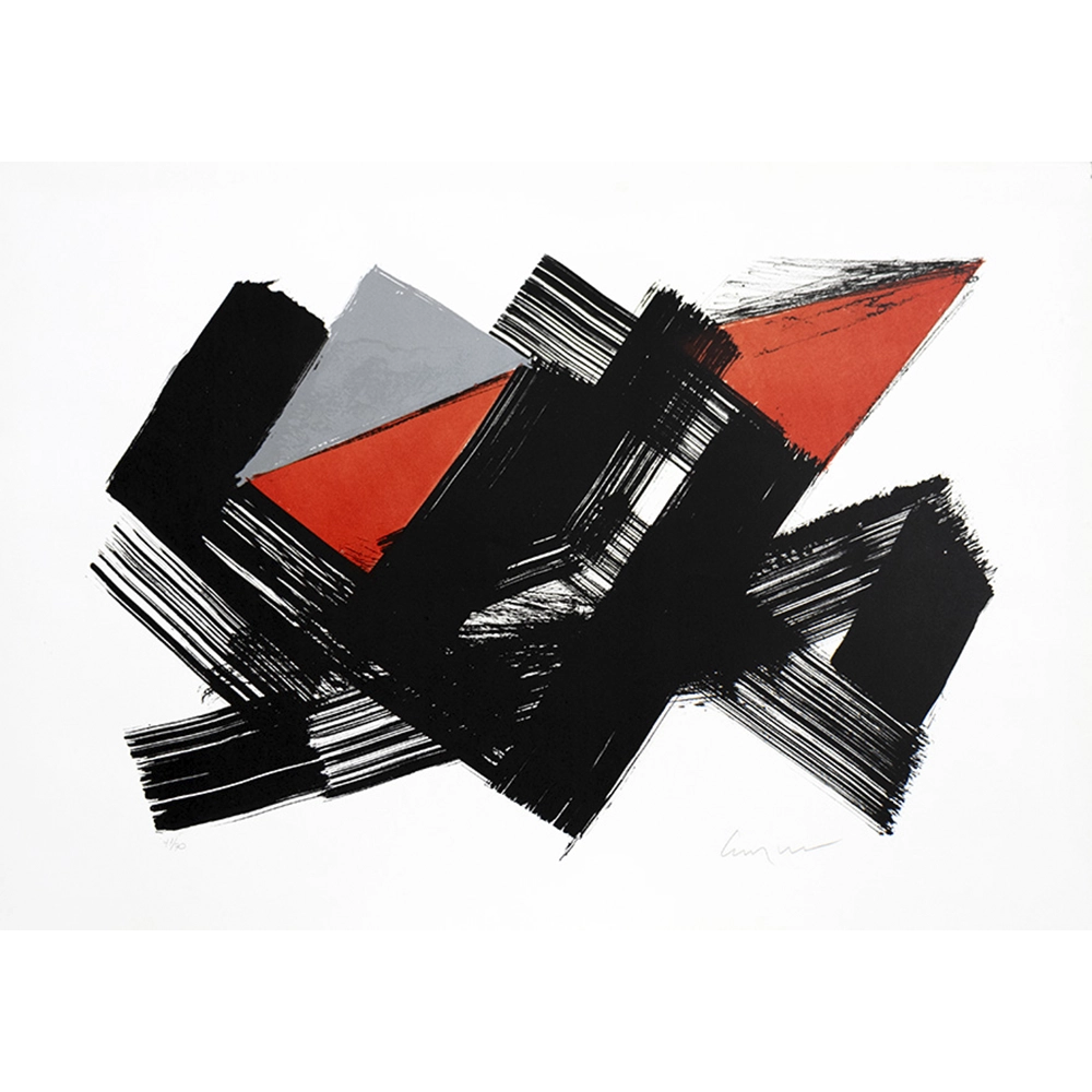 Emanoel Araújo - Sem título 41/70. Litografia, 67x95 cm