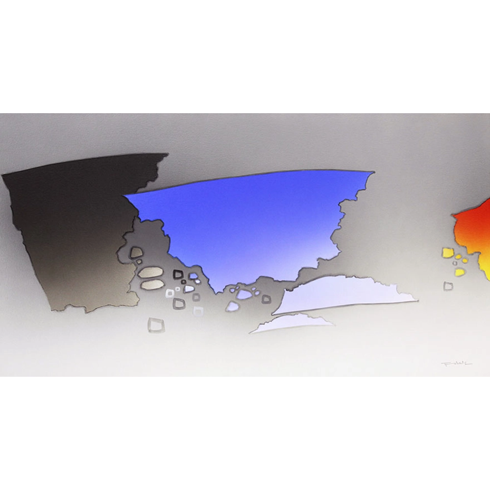 Kenji Fukuda - Sem título. Acrílica sobre tela, 70x130 cm.