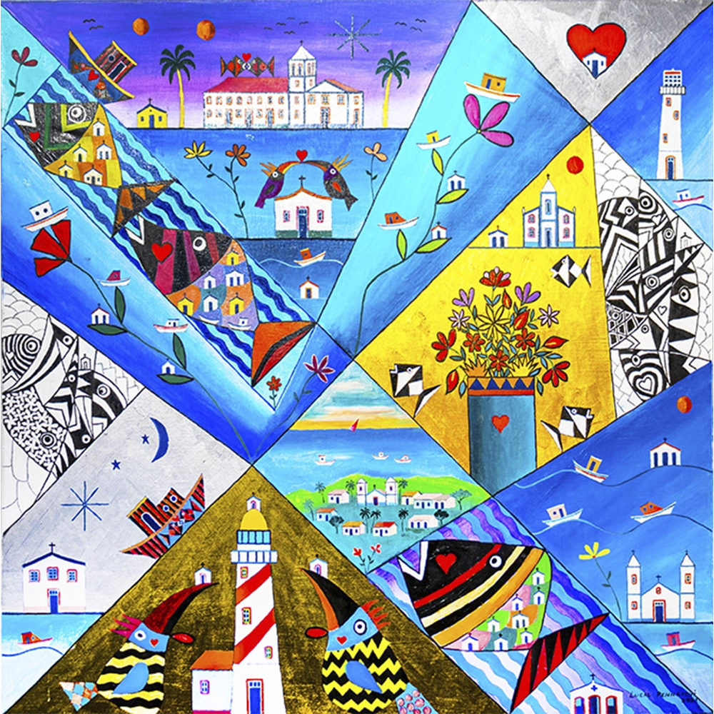 Lucas Pennacchi - Luz. Óleo sobre tela, 80x80 cm, 2021.