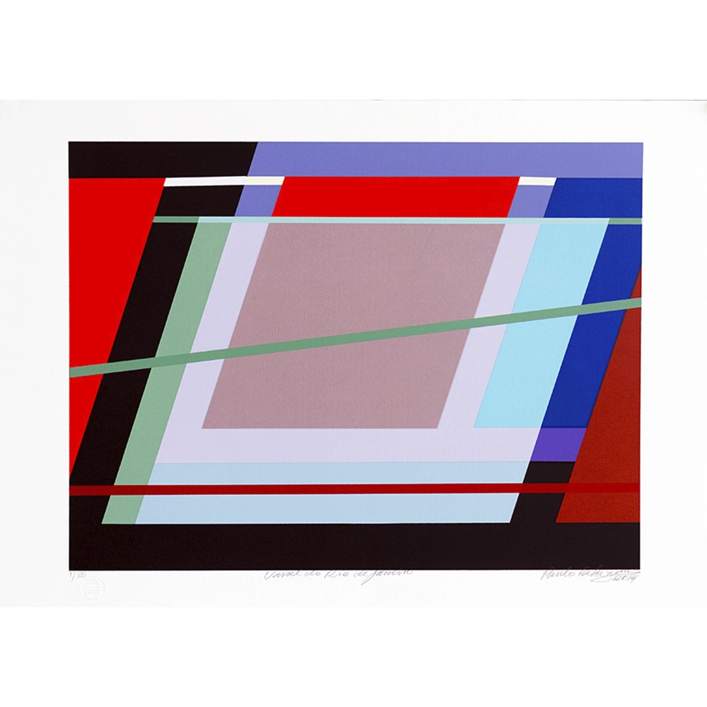 Paulo Calazans - Varal do Rio de Janeiro 9/100. Serigrafia, 50x70 cm, 2014.
