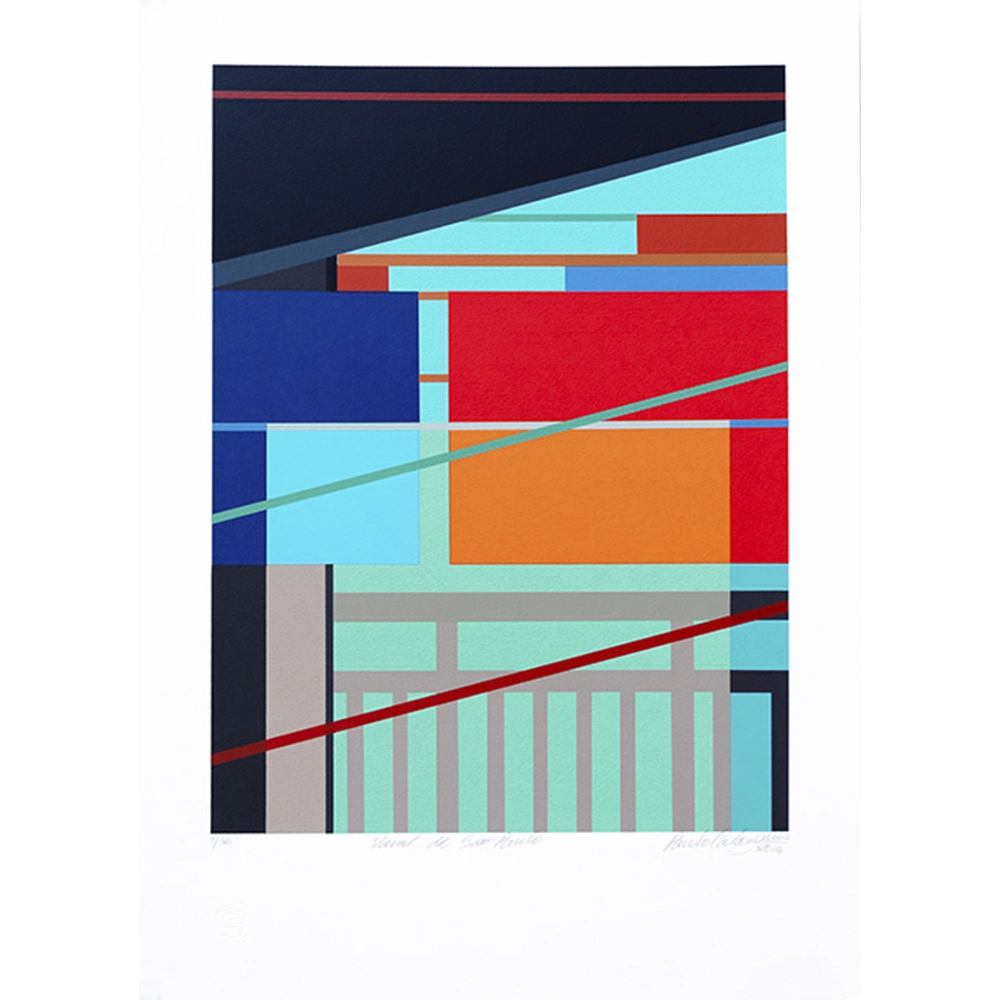 Paulo Calazans - Varal do São Paulo 9/100. Serigrafia, 50x70 cm, 2014.