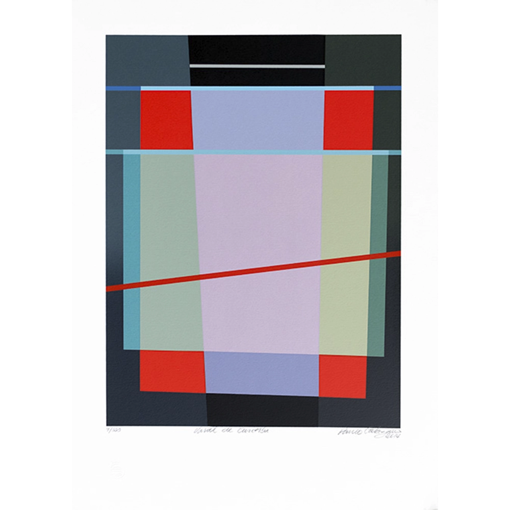 Paulo Calazans - Varal de Curitiba 9/100. Serigrafia, 70x50 cm, 2014.