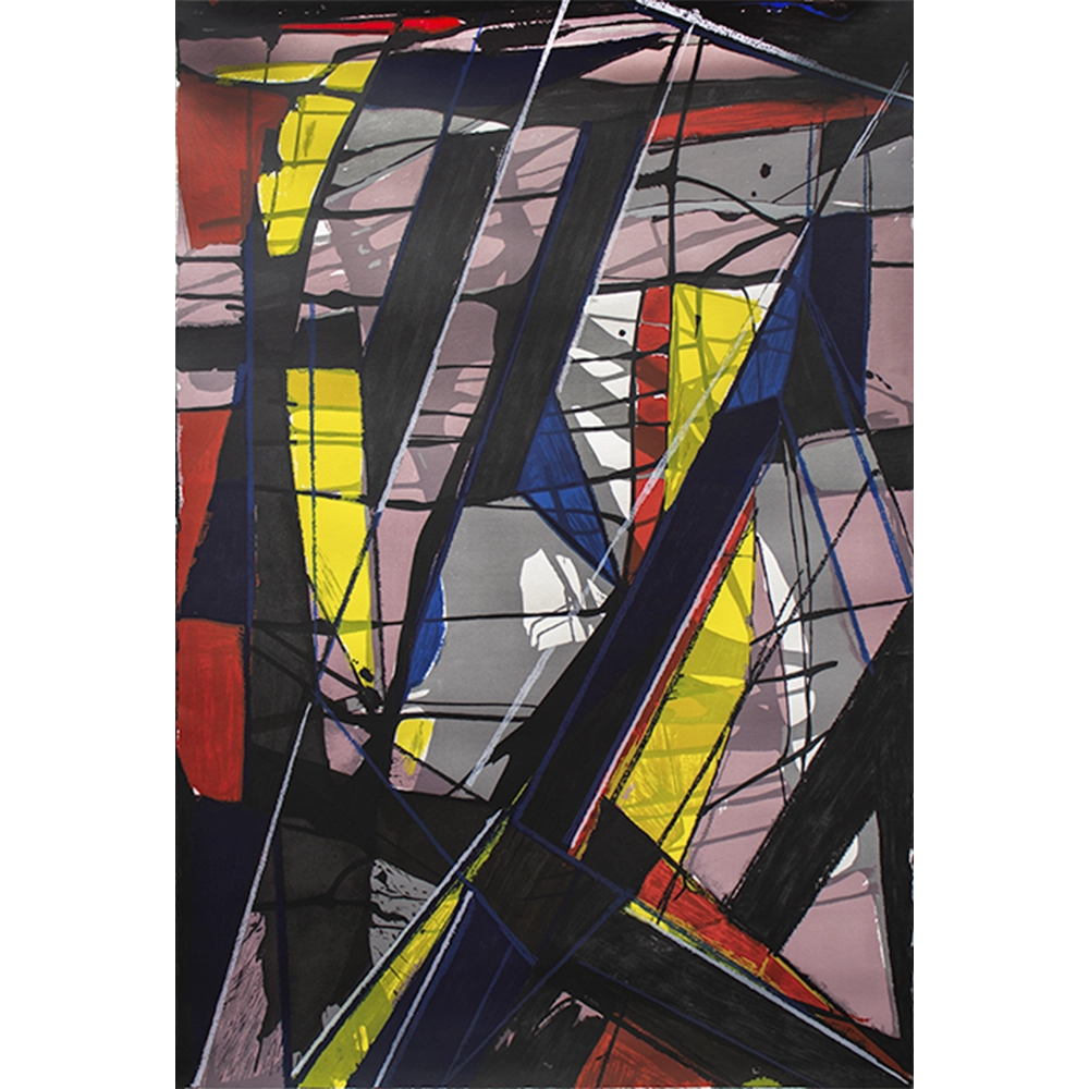 Emanoel Araujo - Sobre T 17/50. Serigrafia, 152x102 cm, 2020.