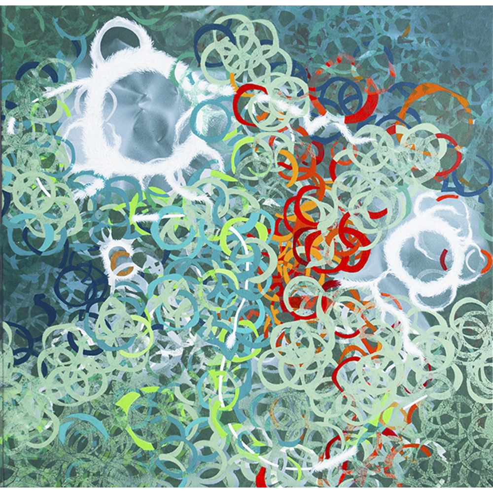 Marli Takeda - THT - Serie 4 MARes. Acrílica sobre tela, 60x60 cm, 2025, A.V