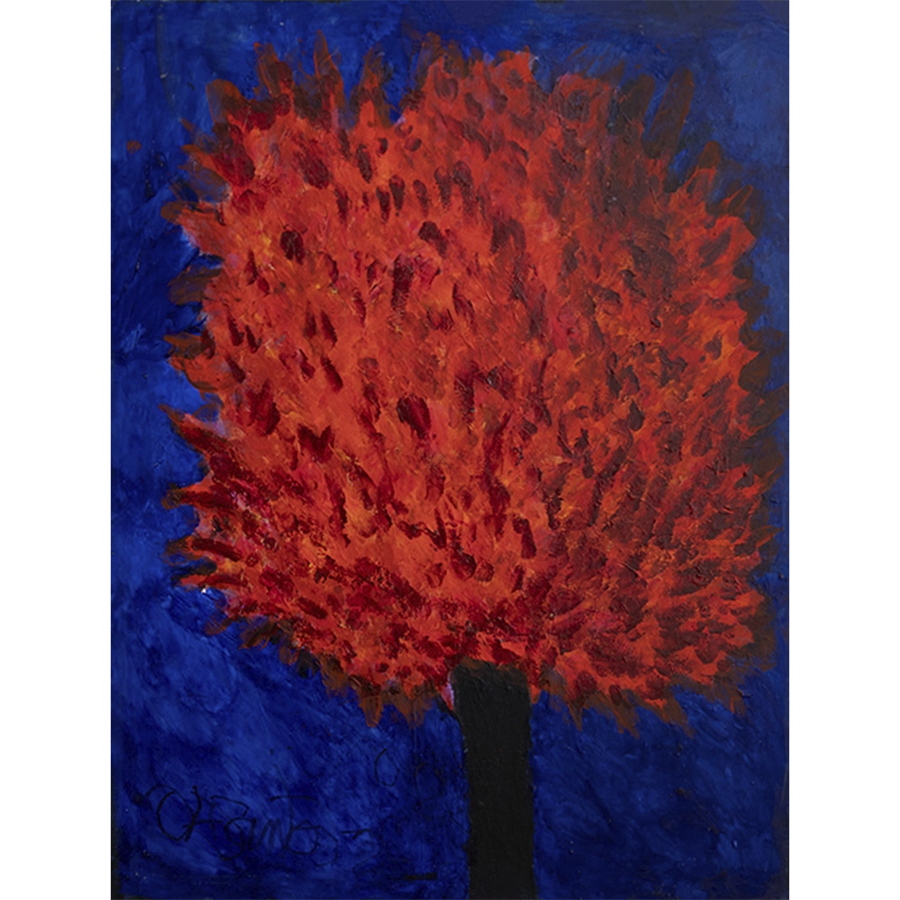 Osmar Santos - Buque de outono. Óleo sobre tela, 80x60 cm, 2024.