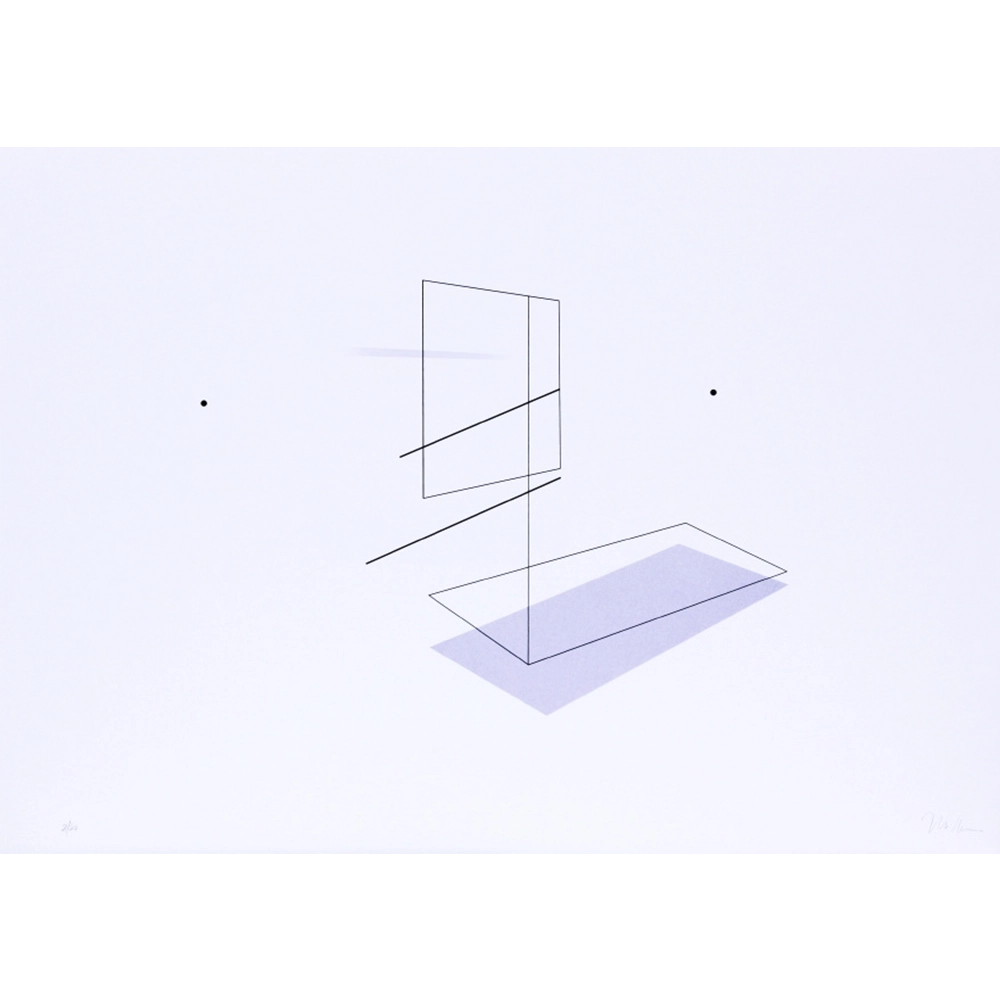 Waltercio Caldas - Sem título 52/60. Serigrafia, 50x70 cm.