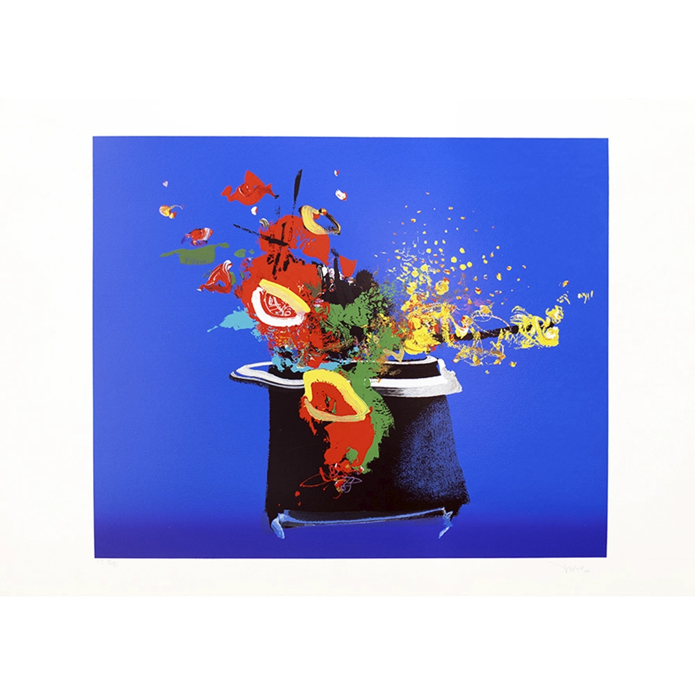 Yugo Mabe - Sem título 54/100. Serigrafia, 72X101 cm, 2002.