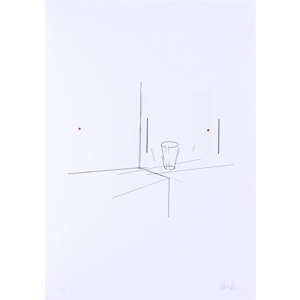 Waltercio Caldas - Sem tíitulo 40/60. Serigrafia, 70x50 cm.