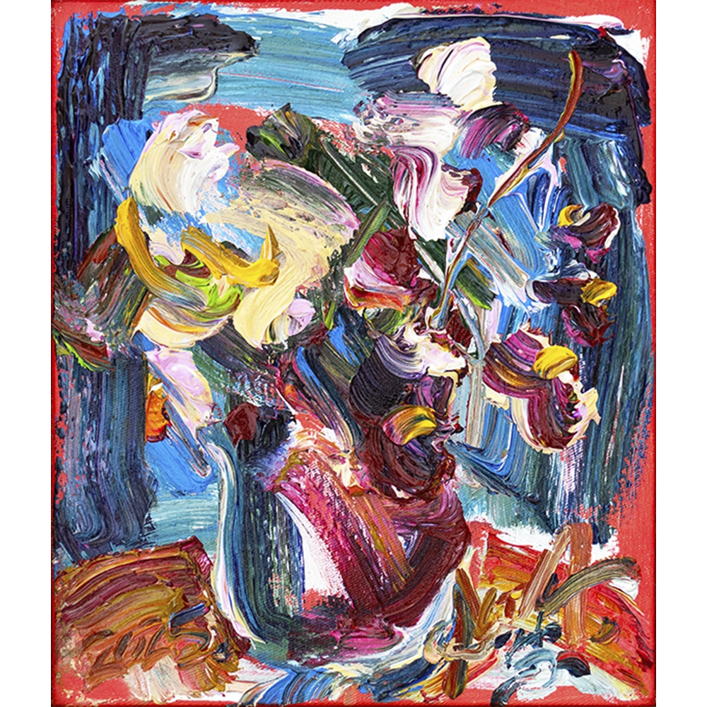 Sou Kit Gom - Composição IV. Acrílica sobre tela, 30x25 cm, 2025.