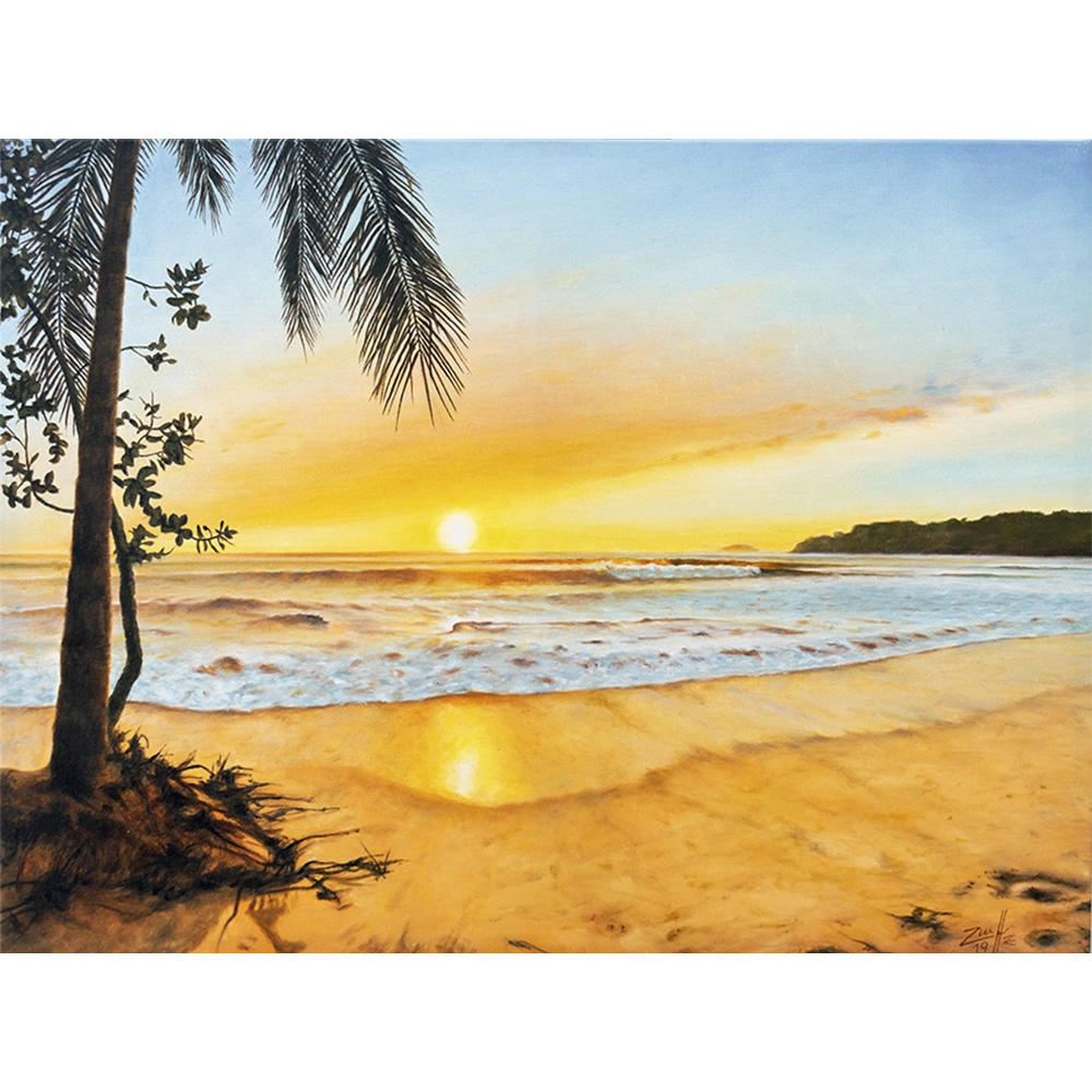 Zornoff - Praia das Toninhas - Ubatuba SP. Óleo sobre tela, 59x79 cm, 2019.
