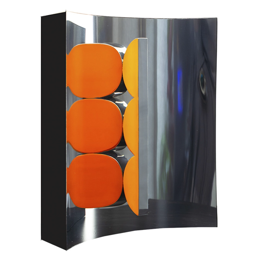 Yutaka Toyota -  Espaço x infinto laranja 6/6. Inox e madeira, 30x23x8 cm, 2026