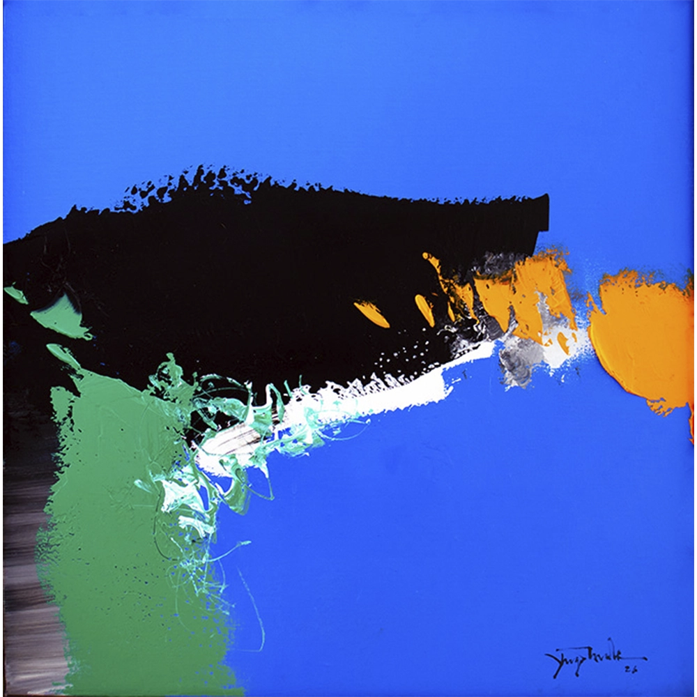 Yugo Mabe - Sem título. Acrílica sobre tela,50X50 cm, 2026.