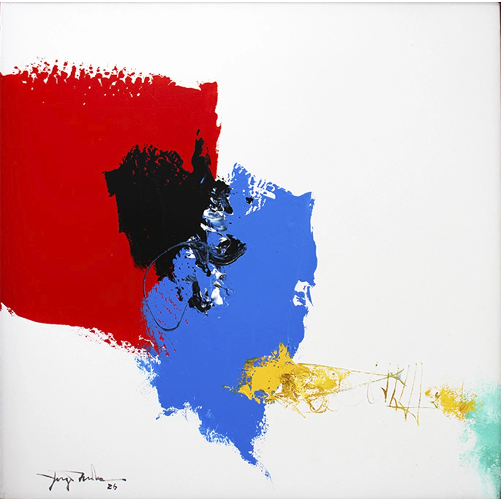 Yugo Mabe - Sem título. Acrílica sobre tela,50X50 cm, 2026.