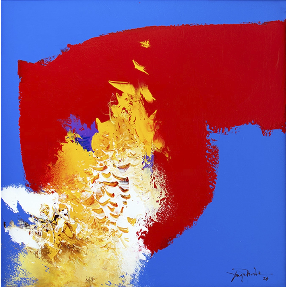 Yugo Mabe - Sem título. Acrílica sobre tela,50X50 cm, 2026.