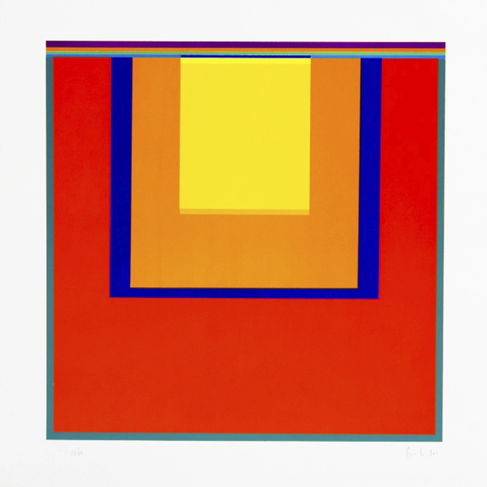 Gonçalo Ivo - Série rios 23-50. Serigrafia, 50x50 cm.