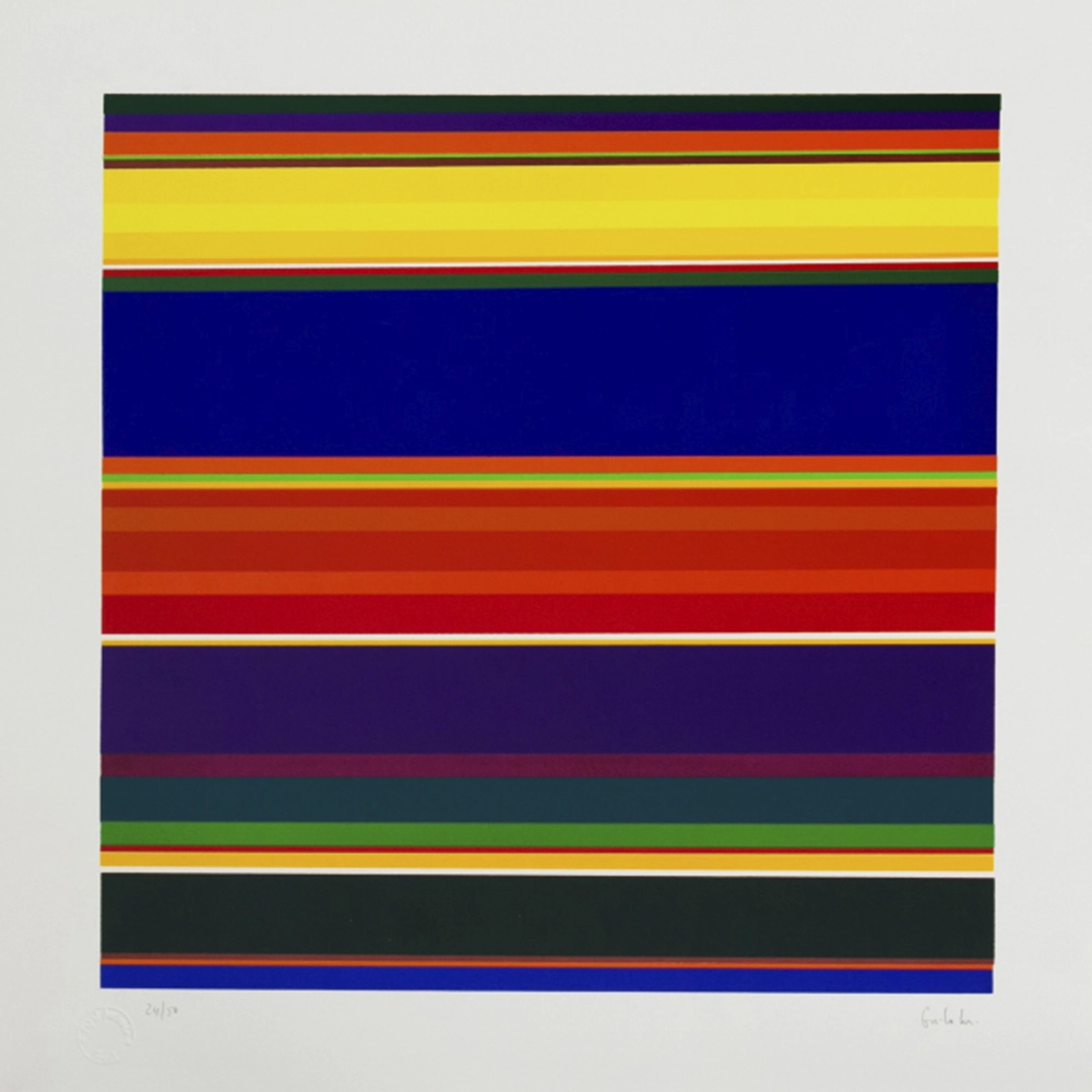 Gonçalo Ivo - Série rios 25-50. Serigrafia, 50x50 cm