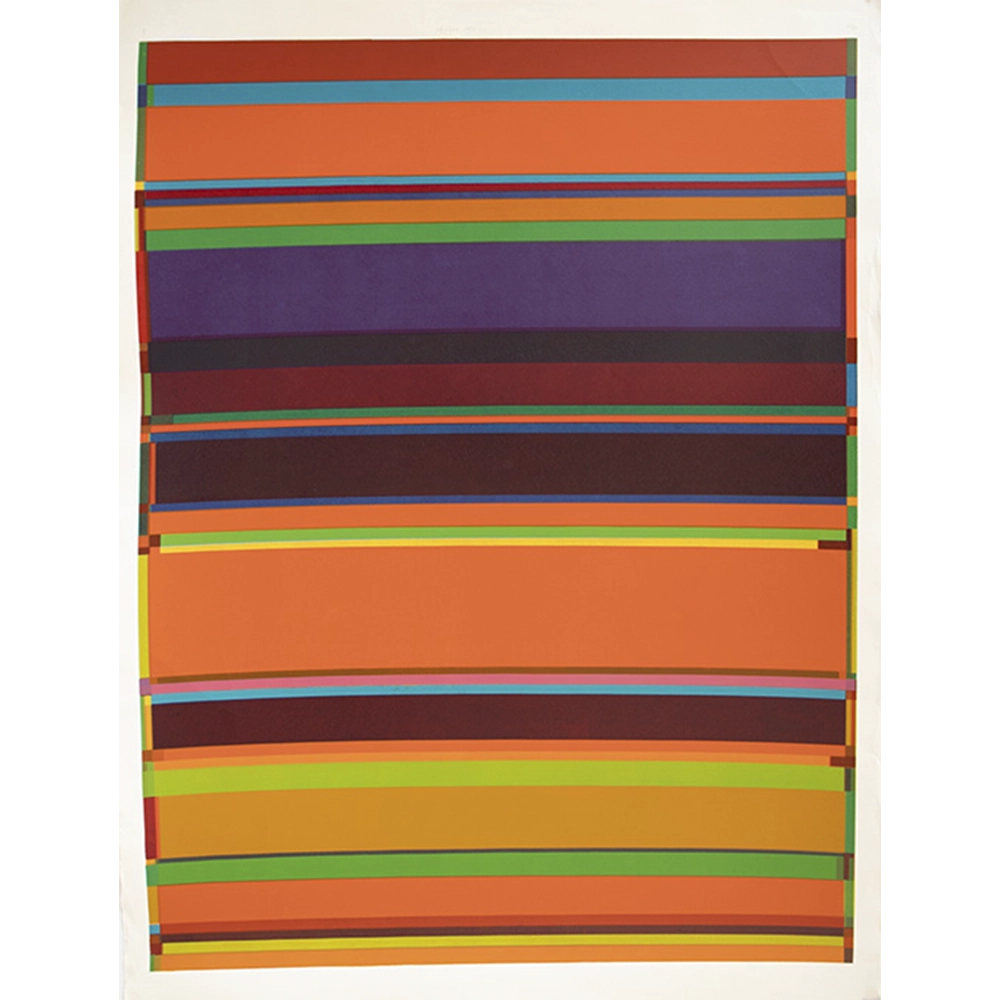 Gonçalo Ivo - Tissu D' Afrique 6/25. Serigrafia, 75x110 cm.