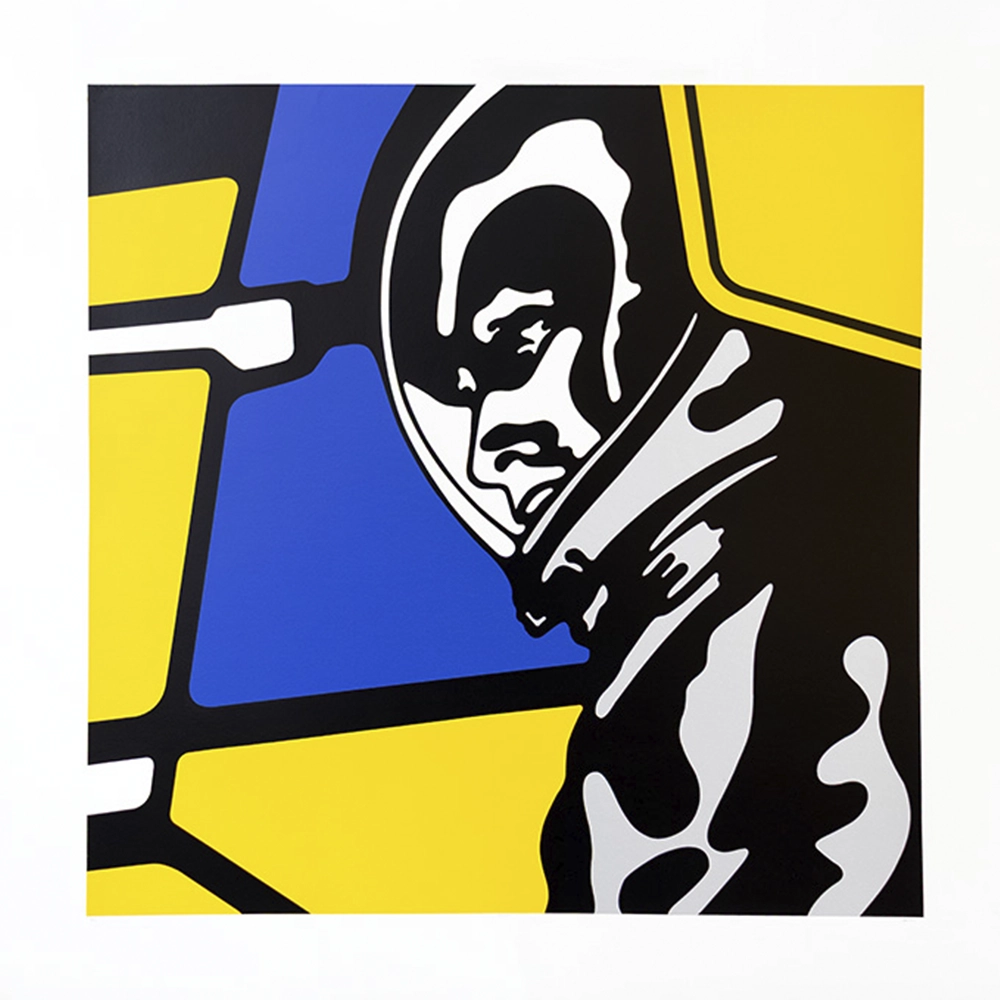 Claudio Tozzi - Astronauta 8/22. Serigrafia, 122x122 cm, 1969/2022.