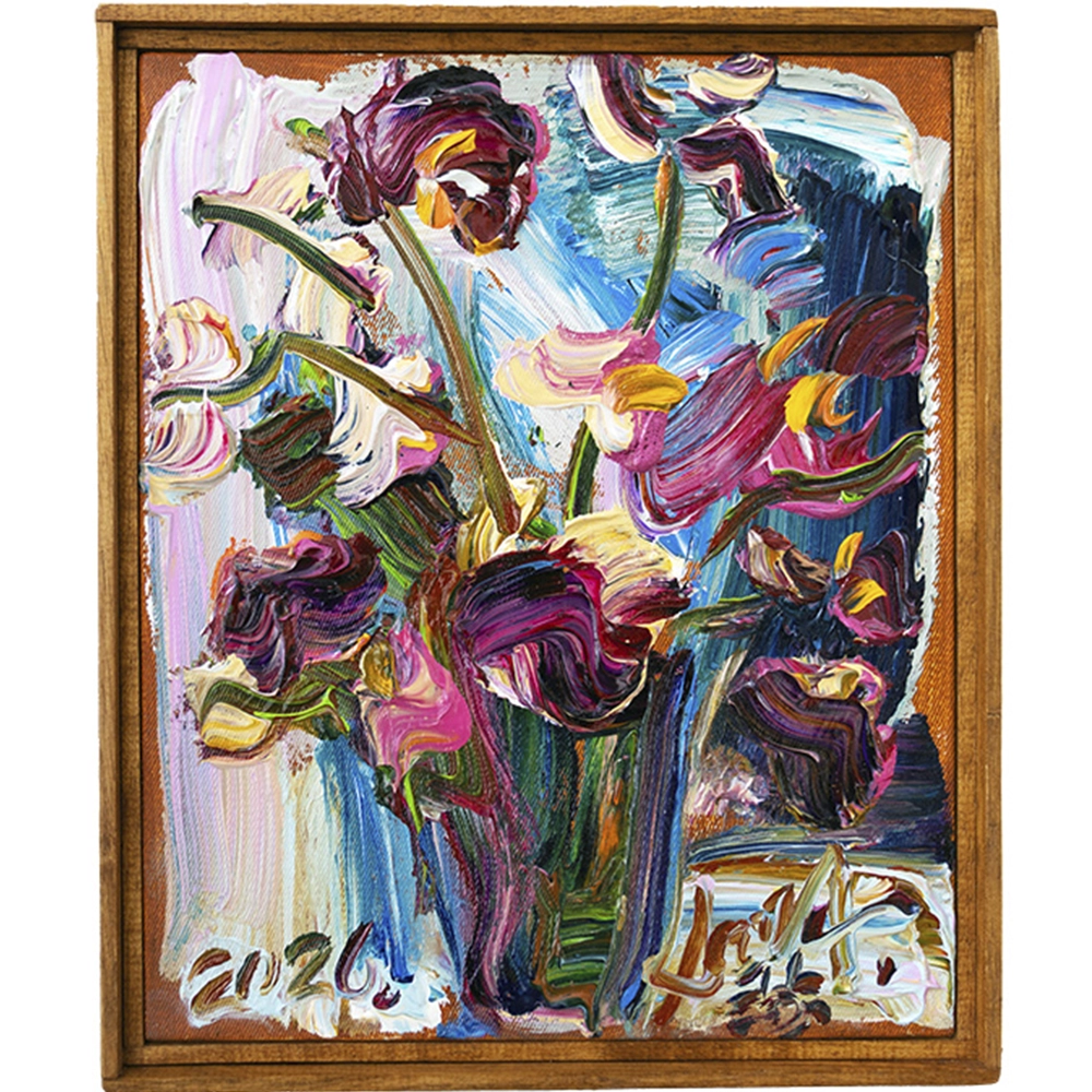 Sou Kit Gom - Série primavera III. Acrílica sobre tela, 30x25 cm, 2026