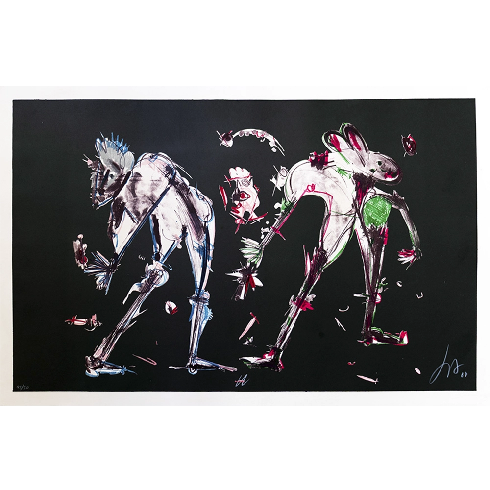 Ivald Granato - Sem título 43/50. Serigrafia, 66x100 cm