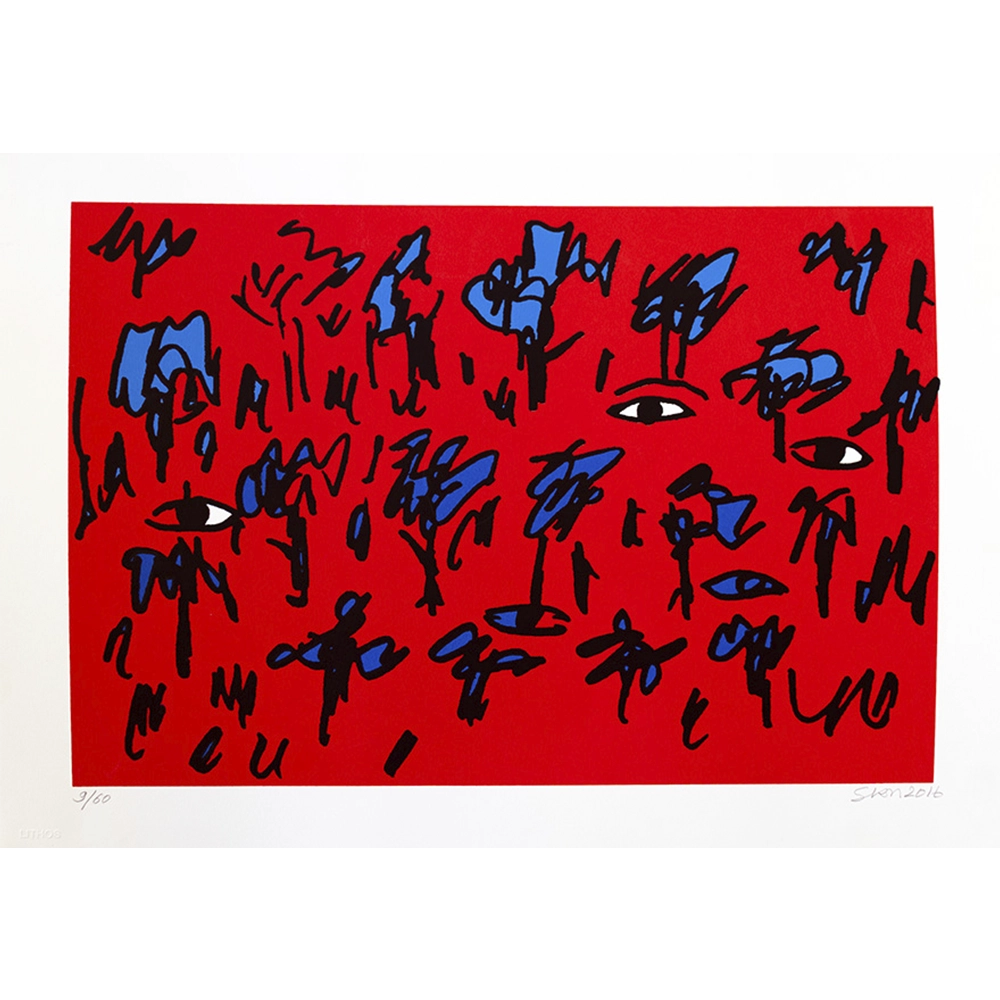 Siron Franco - Sem título 9/60. Serigrafia, 50x70 cm, 2016