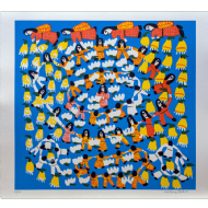 Antonio Poteiro - Ciranda com anjos x/120. Serigrafia, 72x80 cm