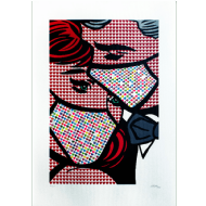 Neno Ramos - Baile de mascaras 43/60. Serigrafia, 70x100 cm, 2021