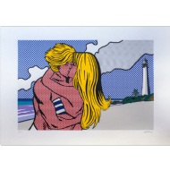 Neno Ramos - Beijo na praia 13/60. Serigrafia, 70x100 cm, 2021