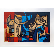 Roberto Burle Marx - Sem título P.E. Serigrafia, 70x100 cm