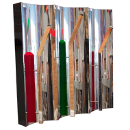 Yutaka Toyota - Espaço força do infinito 1/10. Inox e madeira, 50x51x16 cm, 2020