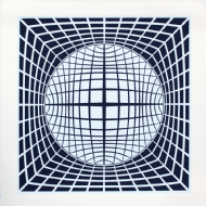 Victor Vasarely - Ter-ur 156/250. Serigrafia, 84x78 cm, Déc. 1980