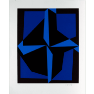 Victor Vasarely - Sem título 56/100. Serigrafia, 70x57 cm