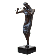 Santos Lopes - Minha alma canta um rouxinol XI/XXX. Bronze 85, 41x20x12 cm, 1998