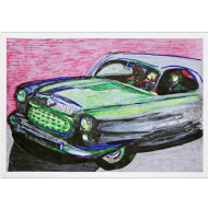 Rubens Gerchman - Série Banco de trás P.I. 4/4. Serigrafia, 78x109 cm