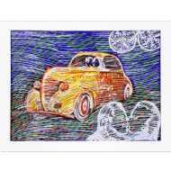 Rubens Gerchman - Packard 38 10/40. Litografia, 70x100 cm