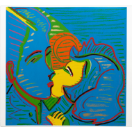 Rubens Gerchman - Beijo 51/100. Serigrafia, 72x80 cm