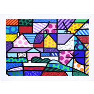 Romero Britto - Roses View II P.A. 2/25. Serigrafia, 50x70 cm, 2013