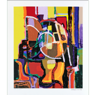 Roberto Burle Marx - Sem título x/100. Serigrafia, 70x60 cm