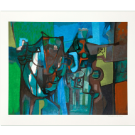 Roberto Burle Marx - Sem título 91/120. Serigrafia, 70x80 cm