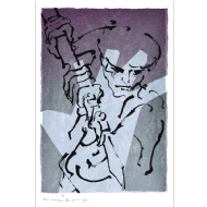 Gershon Knispel & Oscar Niemeyer - Série Por um mundo melhor 3/6. Serigrafia, 130x87 cm