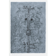 Gershon Knispel & Oscar Niemeyer - Série Por um mundo melhor 2/6. Serigrafia, 126x87 cm