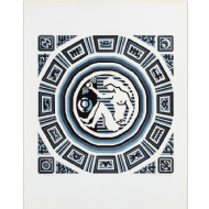 Odetto Guersoni - Virgem x/30. Xilogravura, 63x50 cm, 1989