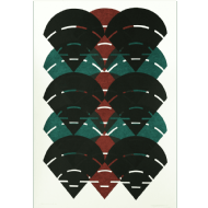 Odetto Guersoni - Justaposição XXI 7/10. Xilogravura, 90x62 cm, 1986