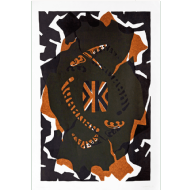 Odetto Guersoni - Justaposição XIX 9/10. Xilogravura, 90x62 cm, 1985